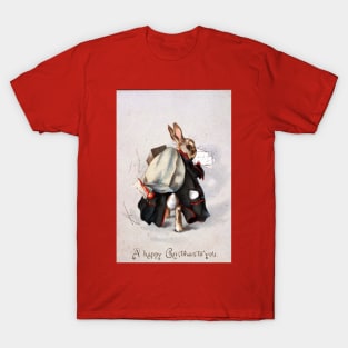 Christmas Post Rabbit - Beatrix Potter T-Shirt